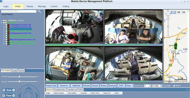 H.264 Dual CCTV do carro DVR da câmera do SD 4 para a gestão breve do ônibus