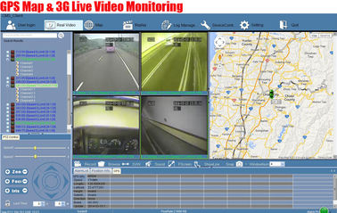Seguimento de GPS do carro de Digitas da câmera do sistema 4 do contador do passageiro do ônibus da câmera DVR do veículo de HDD 3G