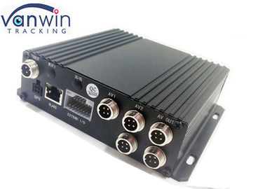 monitoração Realtime móvel AHD compatível da trilha 3G do veículo DVR GPS de 4CH 720P e câmera análoga