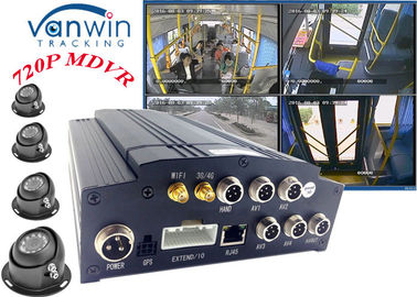 Sistema video do registrador das câmeras do veículo de HD 4CH 720P 4G GPS com plataforma livre do CMS
