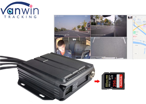 1080P AHD 4ch 3g 4g GPS Cartão SD DVR móvel para táxi Cab Mini Bus Flotas