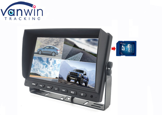 7 polegadas 4ch Car Screen And Rear View Camera LCD Display Recorder para caminhão RV