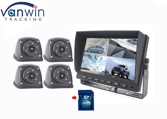 7 polegadas 4ch Car Screen And Rear View Camera LCD Display Recorder para caminhão RV