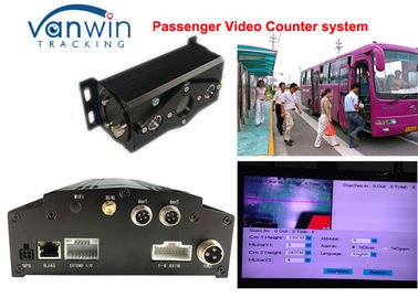4CH pessoas do contador video HD sistema do dvr do carro da gestão do ônibus móvel de DVR/HDD