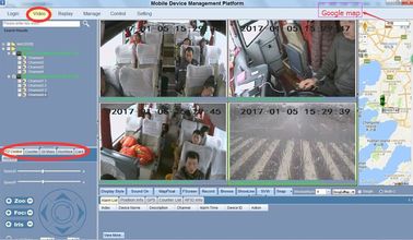 4CH pessoas do contador video HD sistema do dvr do carro da gestão do ônibus móvel de DVR/HDD