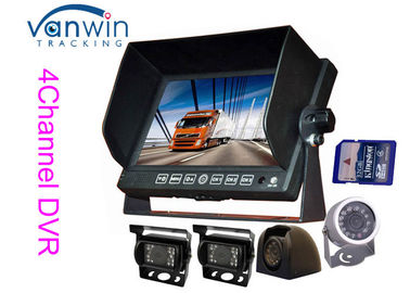 Ônibus/caminhão/reboque/treinador monitor AHD do carro de TFT de 7 polegadas com 720P a câmera, cartão do SD