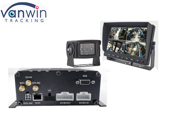 6ch 4G AHD 1080P Sistema de câmaras de segurança HDD DVR móvel Veículos Gestão de frota