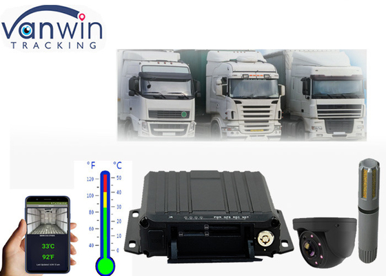 4G Online Video SD card mobile dvr Solução de rastreamento GPS Monitoramento de temperatura para caminhões refrigerados