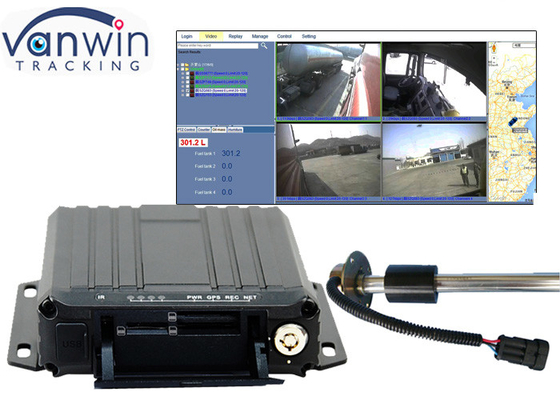 monitoração móvel do combustível da gestão da frota do cartão DVR de 1080P 4G Live Video Streaming Dual SD