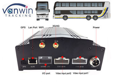 acessório 3G/4G/WIFI/sistema do registrador do dvr da segurança do carro de 8 canais do G-sensor DVR para o ônibus
