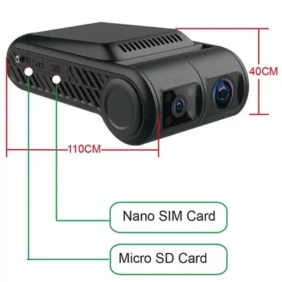 4ch 4G WIFI Dash câmera de vídeo GPS DVR móvel