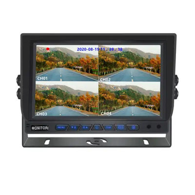 7 polegadas 1024 * 600 AHD Monitor Quad Display Car Truck Sistema de câmera de segurança com função de gravação