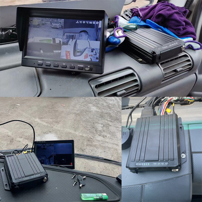 Mini portátil de cartão SD 4CH gravador de câmera de carro com rastreamento de caminhão GPS