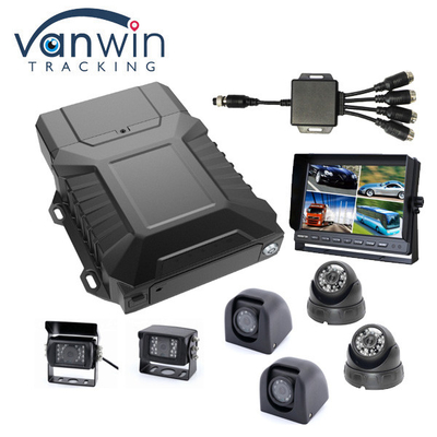 4G Mobile NVR 1080P AHD Car DVR 8CH HDD+SD Card WIFI GPS com câmeras IP