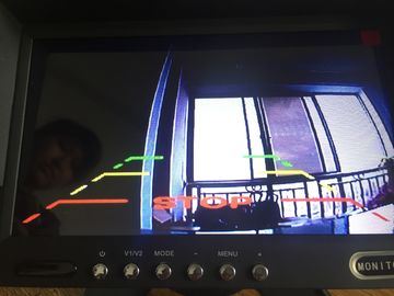 Câmeras largas de opinião traseira do ângulo da definição 170 altos com o monitor do espelho de rearview