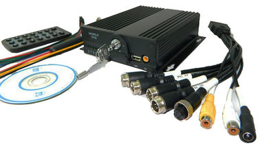 4CH Dual o gravador de vídeo digital 1080P GPS WIFI 4G MDVR dos entalhes do SD com VGA, RJ45, intercomunicador