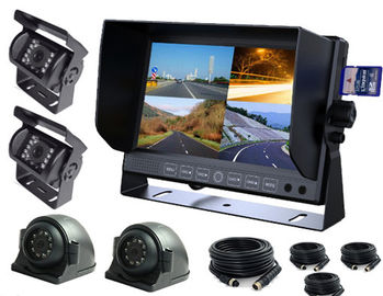 4CH 7&quot; sistema wogan das câmeras DVR do caminhão do monitor do carro de TFT com o cartão de 32 GB SD
