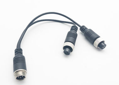 Os acessórios do fio de cobre M12 DVR Dual fêmea de 4 Pin ao conector macho/adaptador