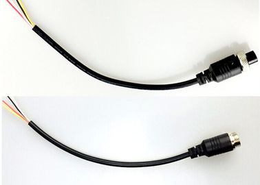 Material do fio de cobre do PVC do cabo do conector de Pin M12 4 de GX 12 para a câmera alternativa