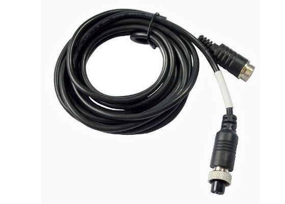 Câmeras da aviação M12 6 Pin Plug Extension Cable For Streamax IPC