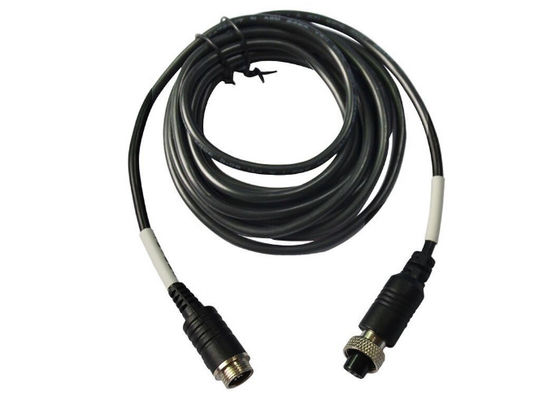 Câmeras da aviação M12 6 Pin Plug Extension Cable For Streamax IPC
