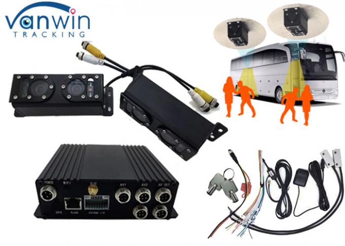 passageiro dos gps dos gprs da vídeo em direto 4CH que conta o ônibus de sistema com alarme do wifi dos gps