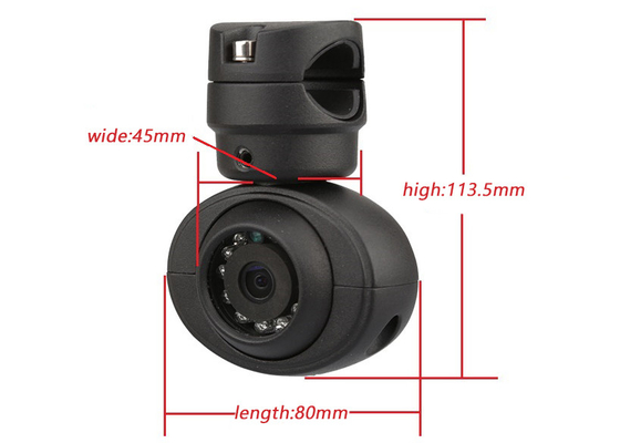 câmara de vigilância impermeável Front View With Adjustable Bracket do ônibus 1080P para DVR MDVR