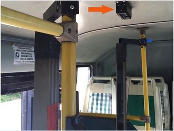 povos binoculares do ônibus 3G que contam o passageiro em dados armazenados do sistema de ônibus no cartão de HDD ou de SD