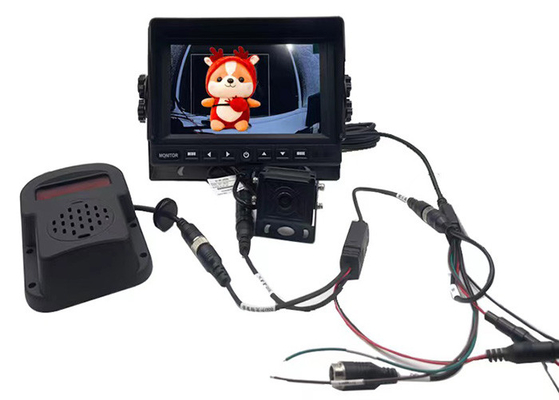 1080P HD BSD Detecção de Ponto Cego Auxiliar AI Câmera Som e Alarme de Luz com Monitor de 7 Polegadas