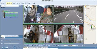 A câmara de vigilância DVR do CCTV do carro DVR HDD 3G de RS232 720P prendeu o sistema