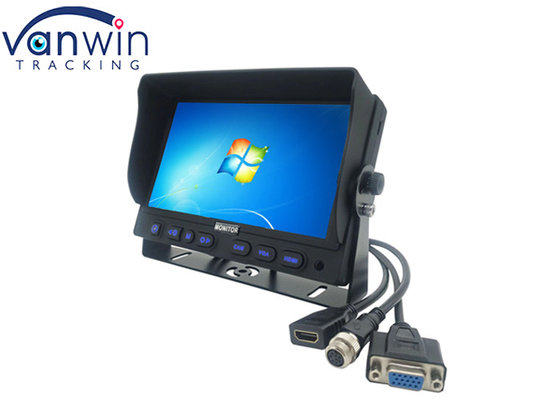 Digitas 3 em 1 VGA HDMI monitor do carro de 9 polegadas para a exibição de vídeo de HD