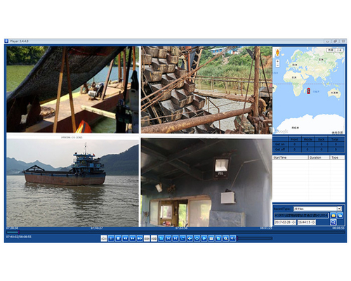 embarcações das dragas da mineração da areia de 4G GPS MDVR Live Video Streaming System For