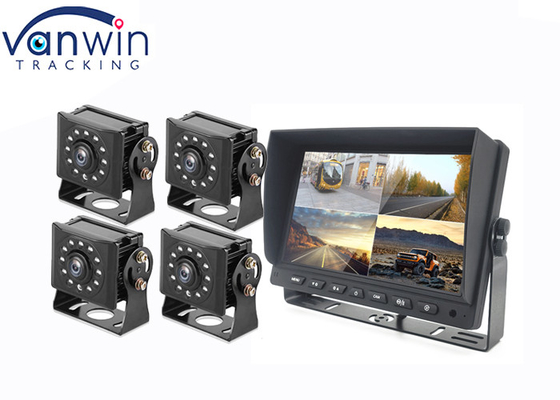 Monitor de carro AHD TFT de 7 polegadas 9 polegadas 10 polegadas Construído em DVR para 4 sistemas de câmeras