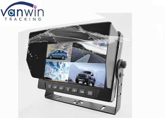 7 polegadas 4 Splits AHD HD TFT Waterproof Car Monitor Rearview System com moldura em U