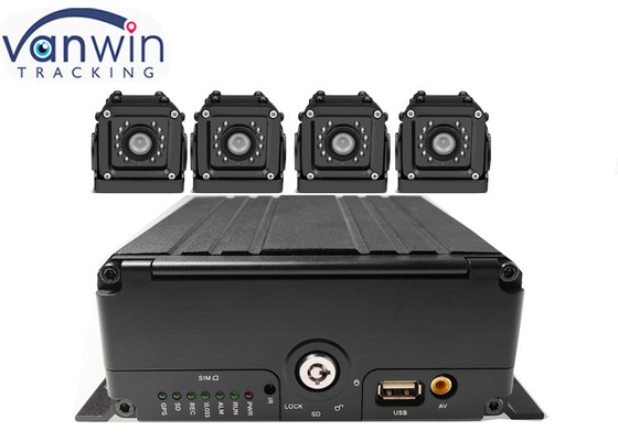 4ch 4G GPS WIFI H.265 HDD gravador de carro móvel dvr para gestão de frota de veículos