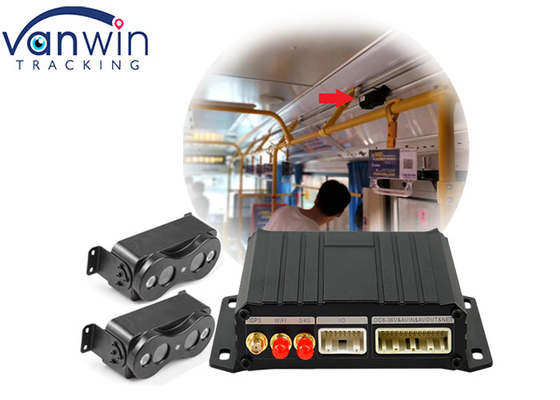 4G GPS Bus Pessoas Contador de Passageiros Estadísticas de Fluxo de Passageiros Bus videovigilância