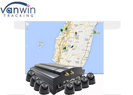 DVR Móvel de 8 Canais com 3G 4G GPS e Suporte para HDD de 2TB para Monitoramento CCTV de Veículos