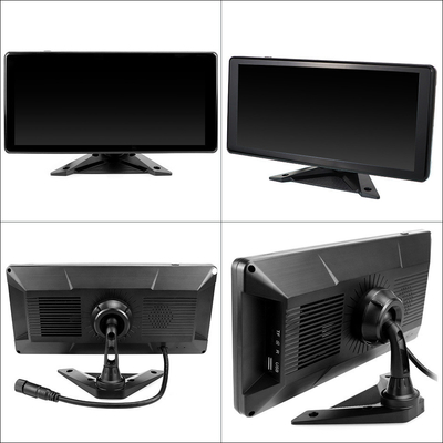 Sistema de DVR de Carro de Inteligência Artificial Alarme BSD 360° 4CH 10,36 polegadas Monitor com gravador para caminhão
