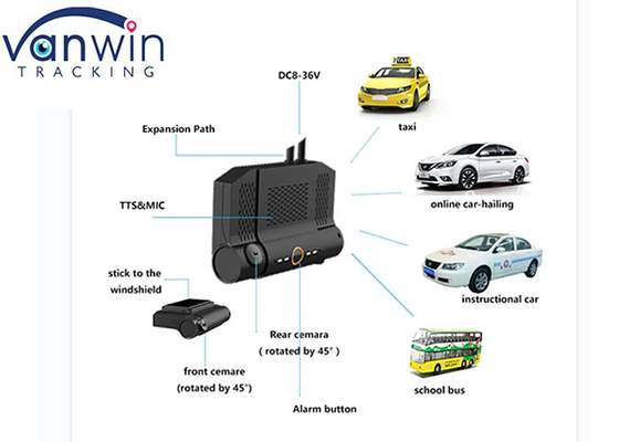 4G wifi 1080p TF cartão dash camcorder com GPS 2ch ahd mdvr câmera 1080p para veículos