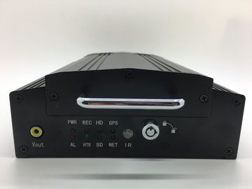 Canal DVR móvel H.264 HDD do estojo compacto 4 com o acessório GPS do botão de pânico