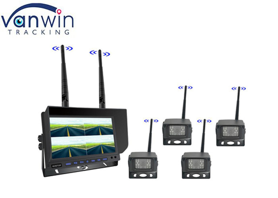 Monitores digitais sem fio de 7 polegadas kit de câmera de veículo TFT Monitor de carro para veículo pesado