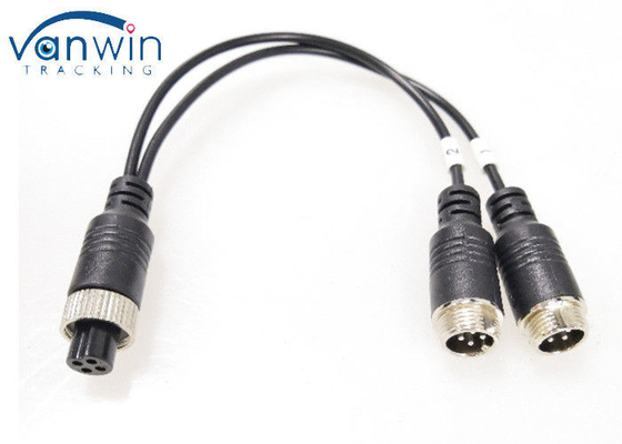 M12 Adaptador de cabo 4Pin para conector de câmera de circuito fechado Fêmea para macho / Fêmea Y splitter cable