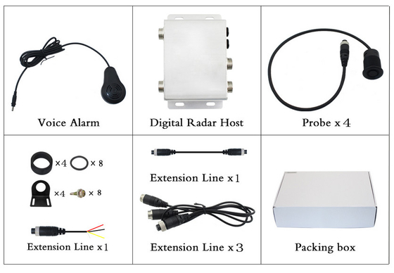 Sensor de ponto cego para estacionamento de autocarros escolares