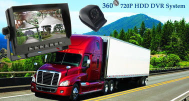 7 gravador de vídeo 720P do monitor DVR da polegada 4CH HD com as 4 câmeras para o veículo agrícola