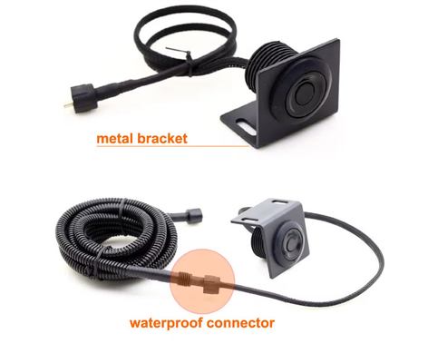 0.4-5m Sistema de radar anti-colisão de alcance de detecção com grande display LED e alarme de bip