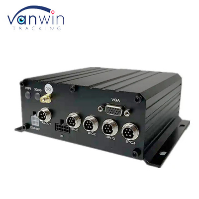 4CH MNVR com HDD SSD Suporte 4G GPS Wi-Fi para Truck Bus Remote Vehicle Network Monitoring