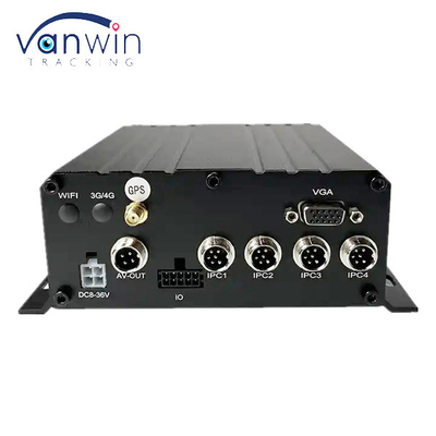 4CH MNVR com HDD SSD Suporte 4G GPS Wi-Fi para Truck Bus Remote Vehicle Network Monitoring