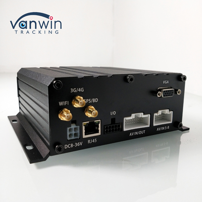 Cartão SD de disco rígido de 8 canais DVR móvel H.264 MDVR de carro para monitoramento de segurança do veículo