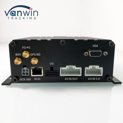 Cartão SD de disco rígido de 8 canais DVR móvel H.264 MDVR de carro para monitoramento de segurança do veículo