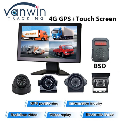 4G Car Mounted SD Card Recording All-in-One Machine com monitoramento de 4 canais e posicionamento GPS